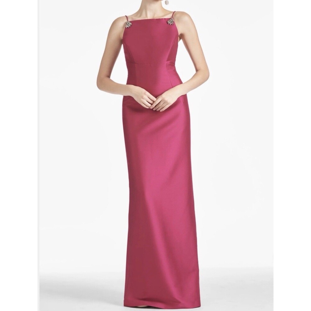 Sachin & Babi Women’s Pryce Column Gown Dress in Rhodolite Mikado Size 4